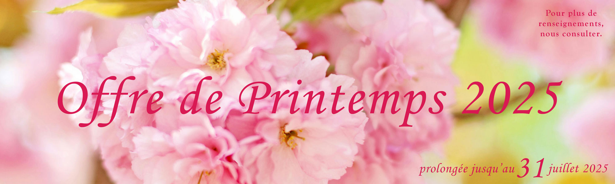 Offre de printemps 2025